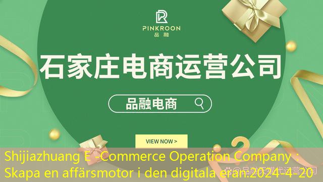 Shijiazhuang E -Commerce Operation Company： Skapa en affärsmotor i den digitala eran